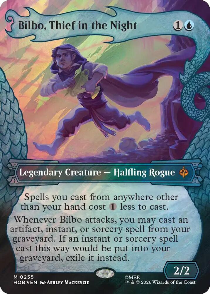 Bilbo, Thief in the Night (Showcase) (Surge Foil) 255 card from The Hobbit