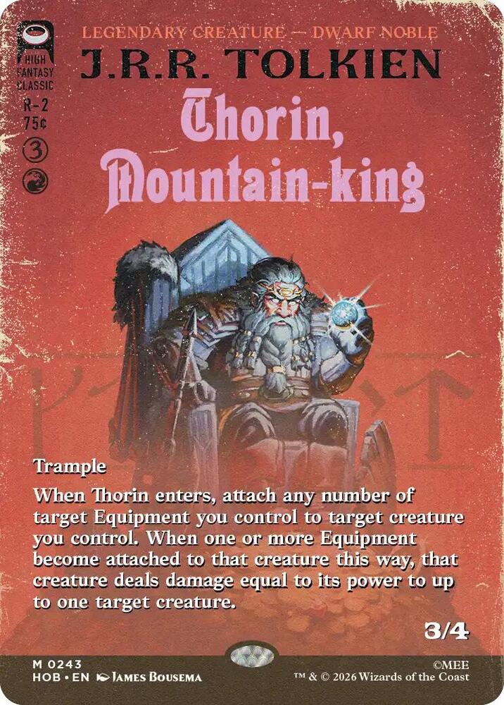 Thorin, Mountain-king (Borderless) 243 card from The Hobbit