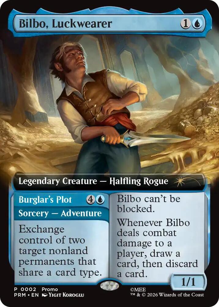 Bilbo, Luckwearer (Extended Art) 2 card from Unique and Miscellaneous Promos