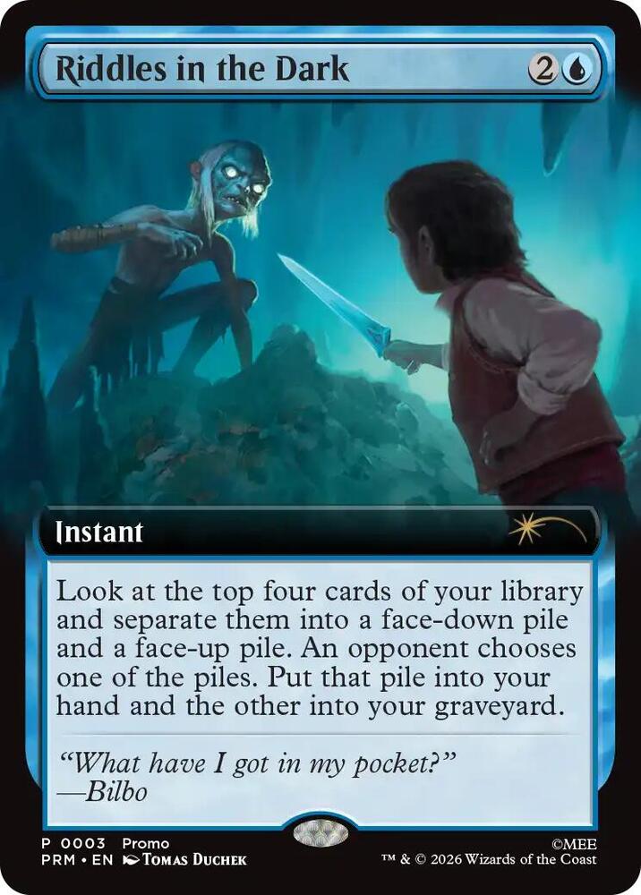 Riddles in the Dark (Extended Art) 3 card from Unique and Miscellaneous Promos