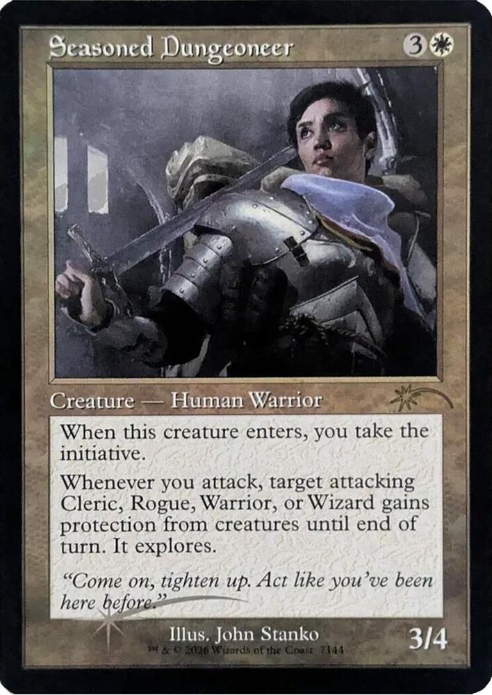 Seasoned Dungeoneer (Retro Frame) 7144 card from Secret Lair Drop Series