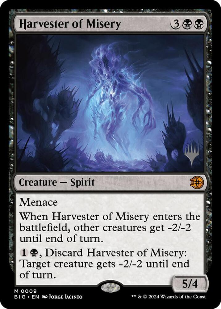 Harvester of Misery 9 card from Promo Pack: Secrets of Strixhaven