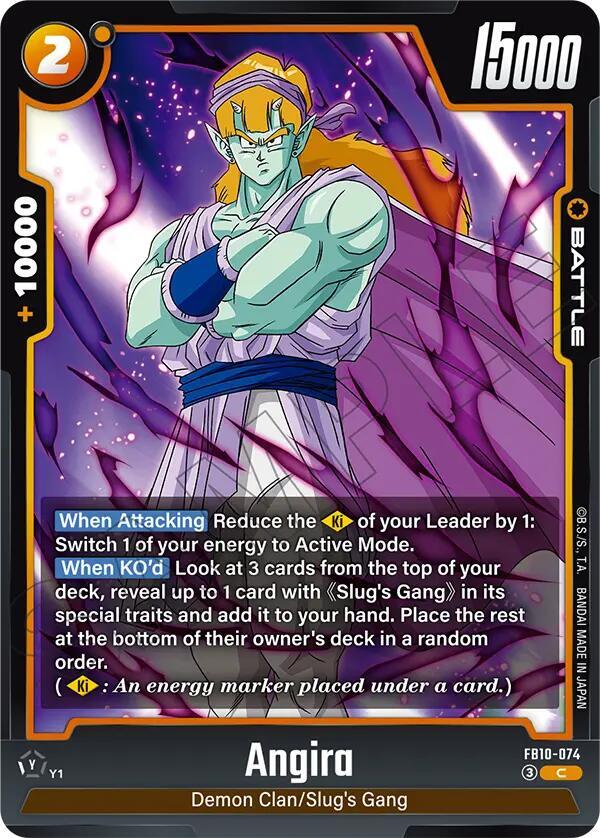 Angira FB10-074 card from Cross Force