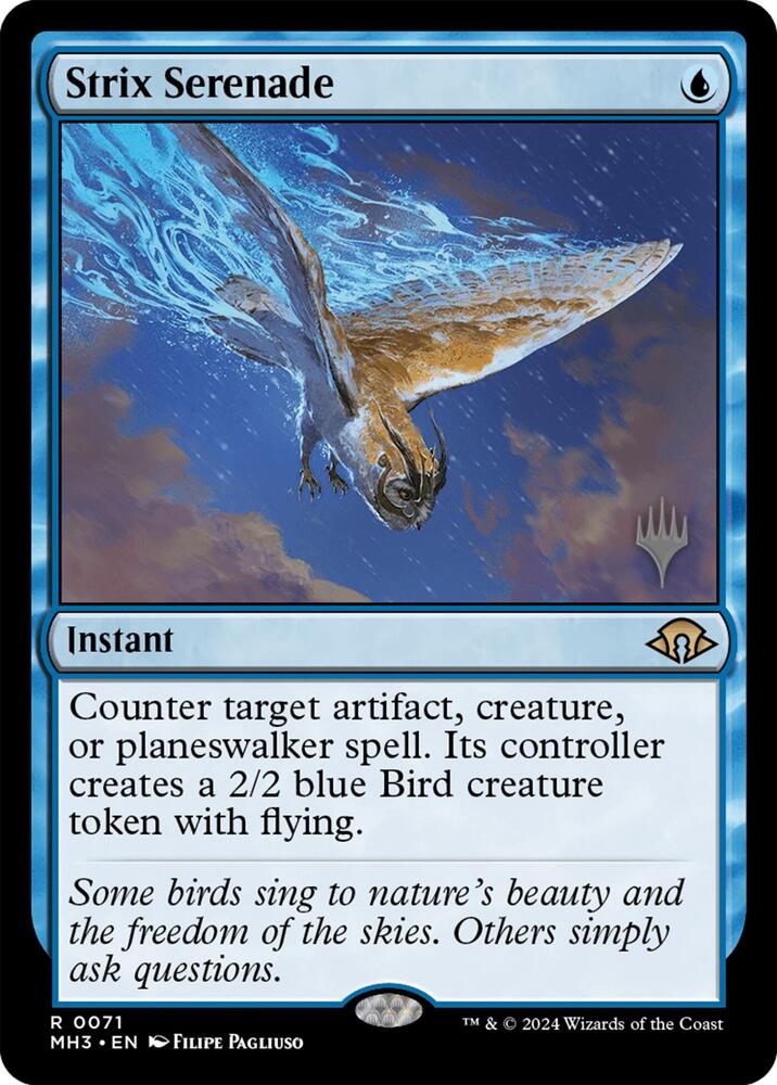 Strix Serenade 71 card from Promo Pack: Secrets of Strixhaven