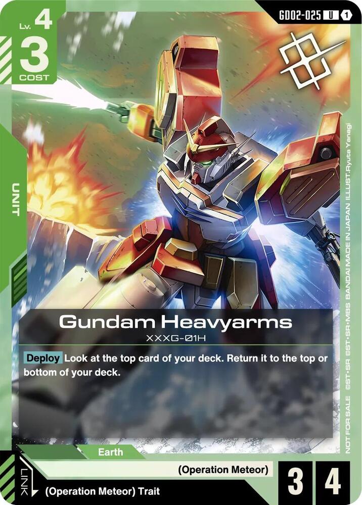 Gundam Heavyarms (Judge Pack 02) GD02-025 card from Gundam Promotional Cards