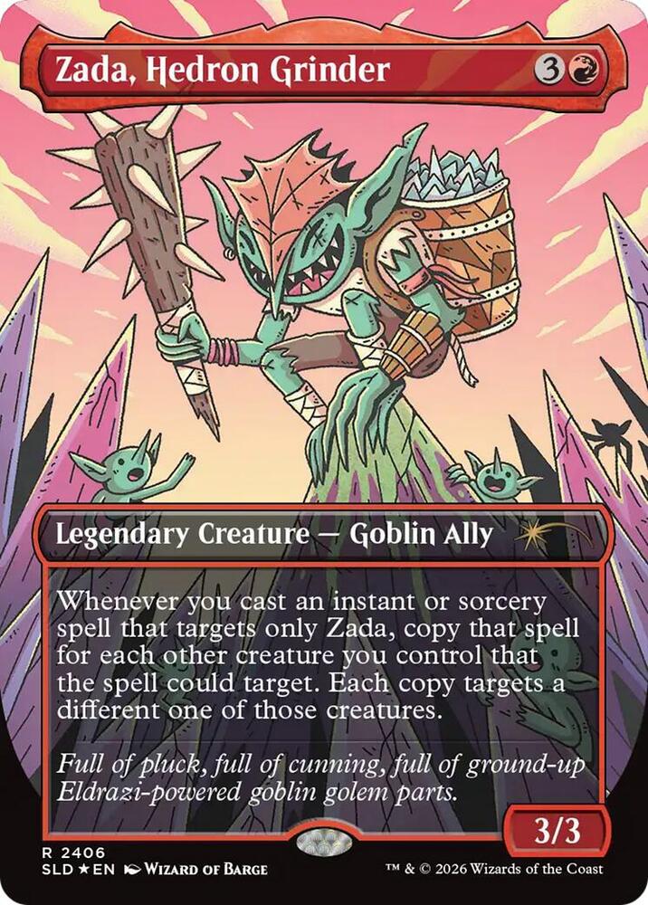 Zada, Hedron Grinder 2406 card from Secret Lair Drop Series