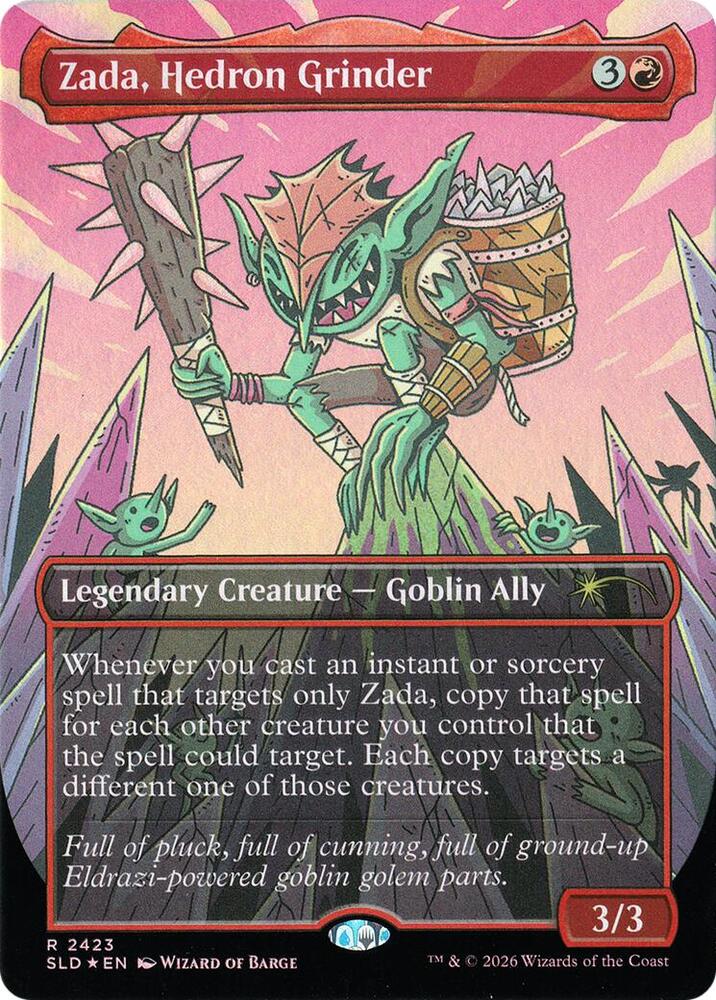 Zada, Hedron Grinder (Display Commander) - Thick Stock 2423 card from Secret Lair Drop Series
