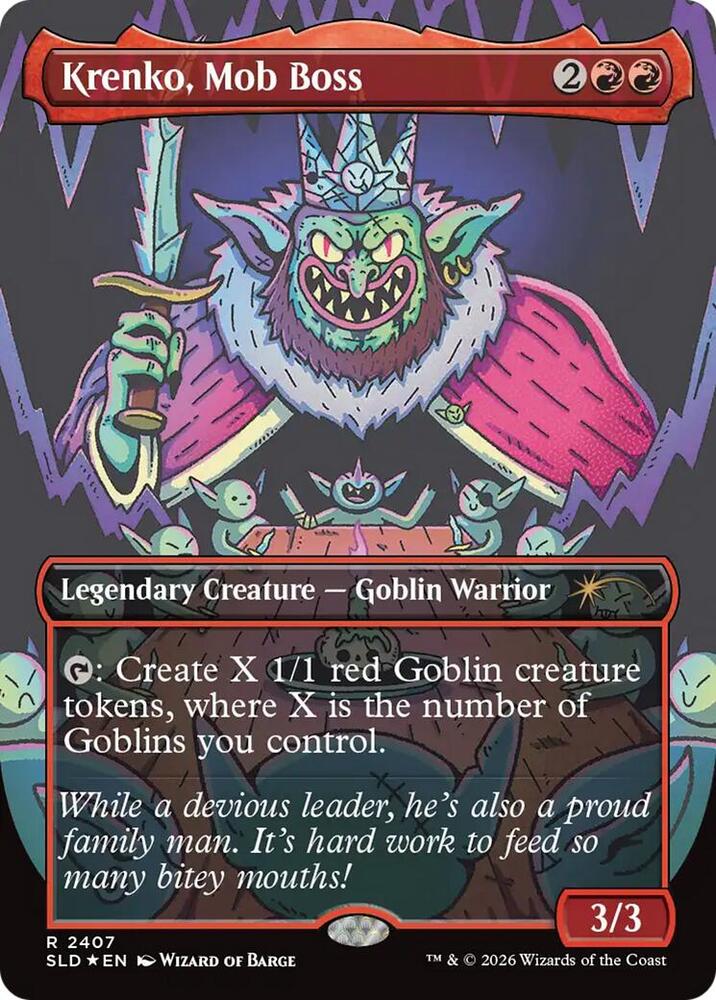 Krenko, Mob Boss 2407 card from Secret Lair Drop Series