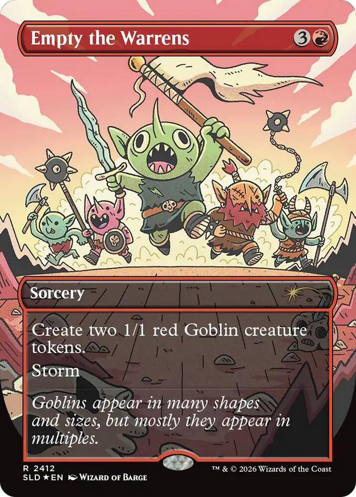 Empty the Warrens 2412 card from Secret Lair Drop Series