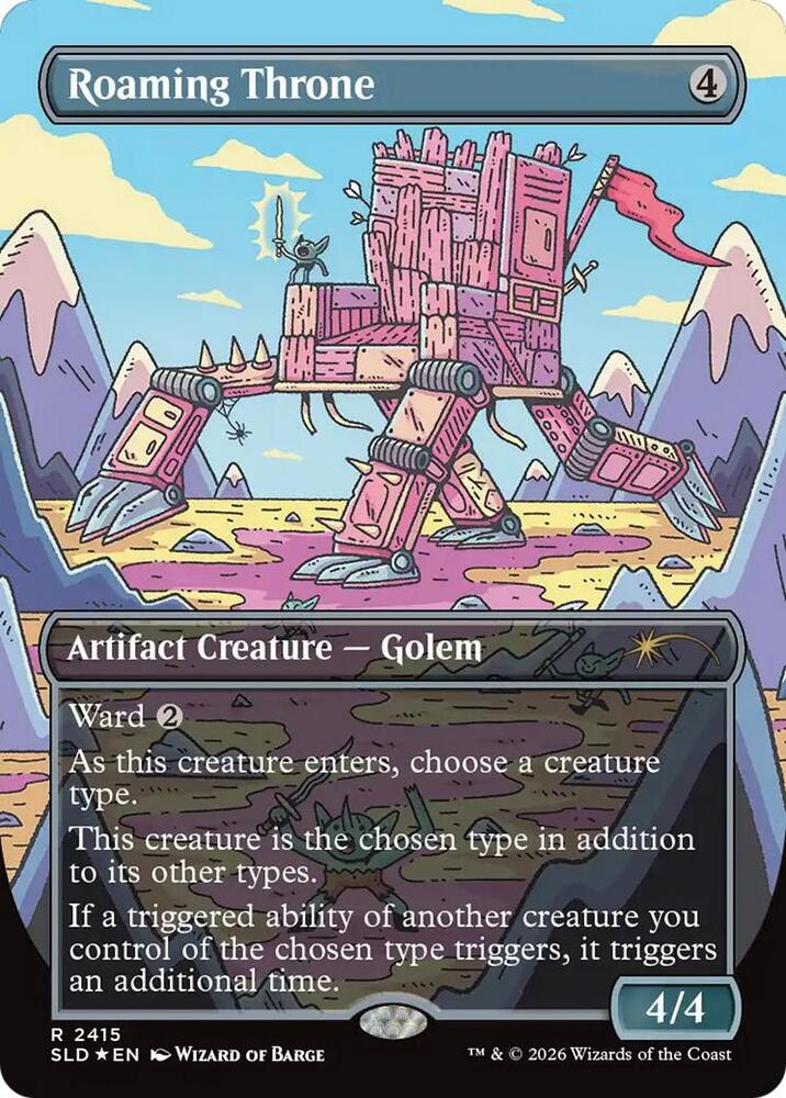 Roaming Throne 2415 card from Secret Lair Drop Series
