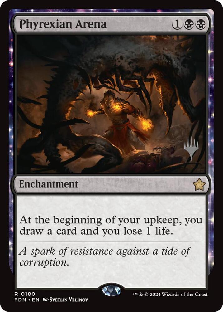 Phyrexian Arena 180 card from Promo Pack: Secrets of Strixhaven
