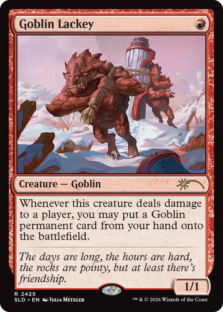 Goblin Lackey 2425 card from Secret Lair Drop Series
