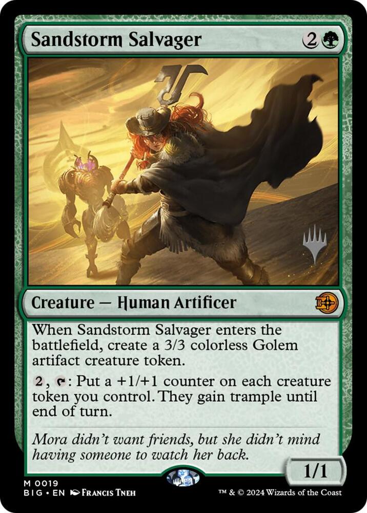 Sandstorm Salvager 19 card from Promo Pack: Secrets of Strixhaven