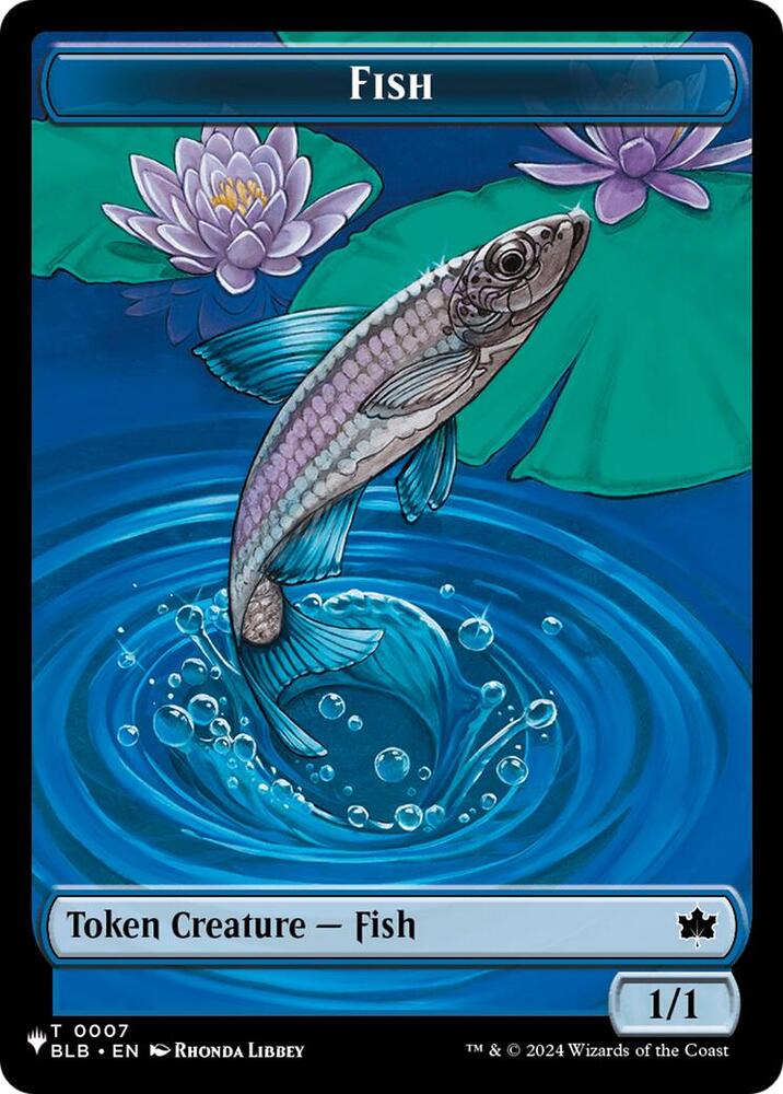 Fish (BLB) // Treasure (MH3) Double-sided Token 7 card from The List Reprints