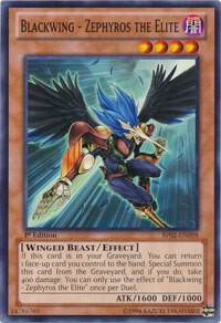 Blackwing - Zephyros the Elite BP02-EN098 card from Battle Pack 2: War of the Giants