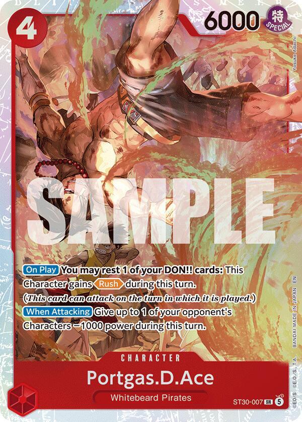 Portgas.D.Ace ST30-007 card from Starter Deck EX: Luffy & Ace