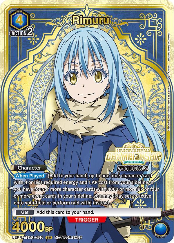 Rimuru (Regionals 26-27) UEPR/TSK-1-053 card from Union Arena Promotion Cards