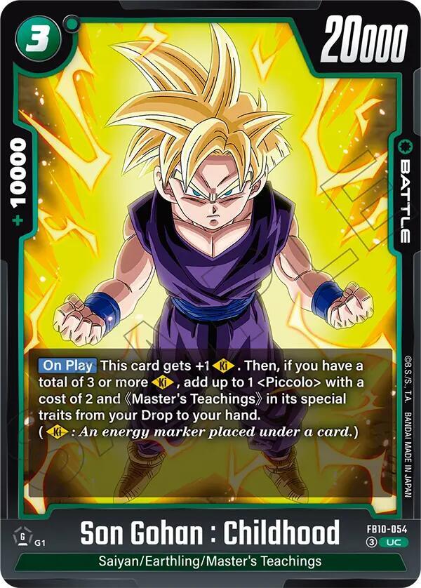 Son Gohan : Childhood FB10-054 card from Cross Force