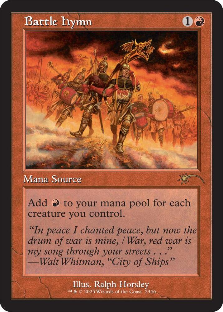 Battle Hymn 2346 card from Secret Lair Drop Series