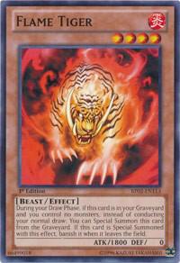 Flame Tiger BP02-EN113 card from Battle Pack 2: War of the Giants