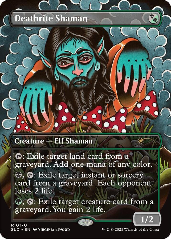 Deathrite Shaman 170 card from Secret Lair Drop Series