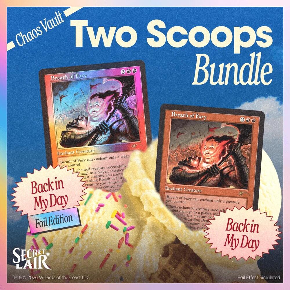 Secret Lair Drop: Two Scoops - The Vanilla Sampler Bundle sealed product from Secret Lair Drop Series