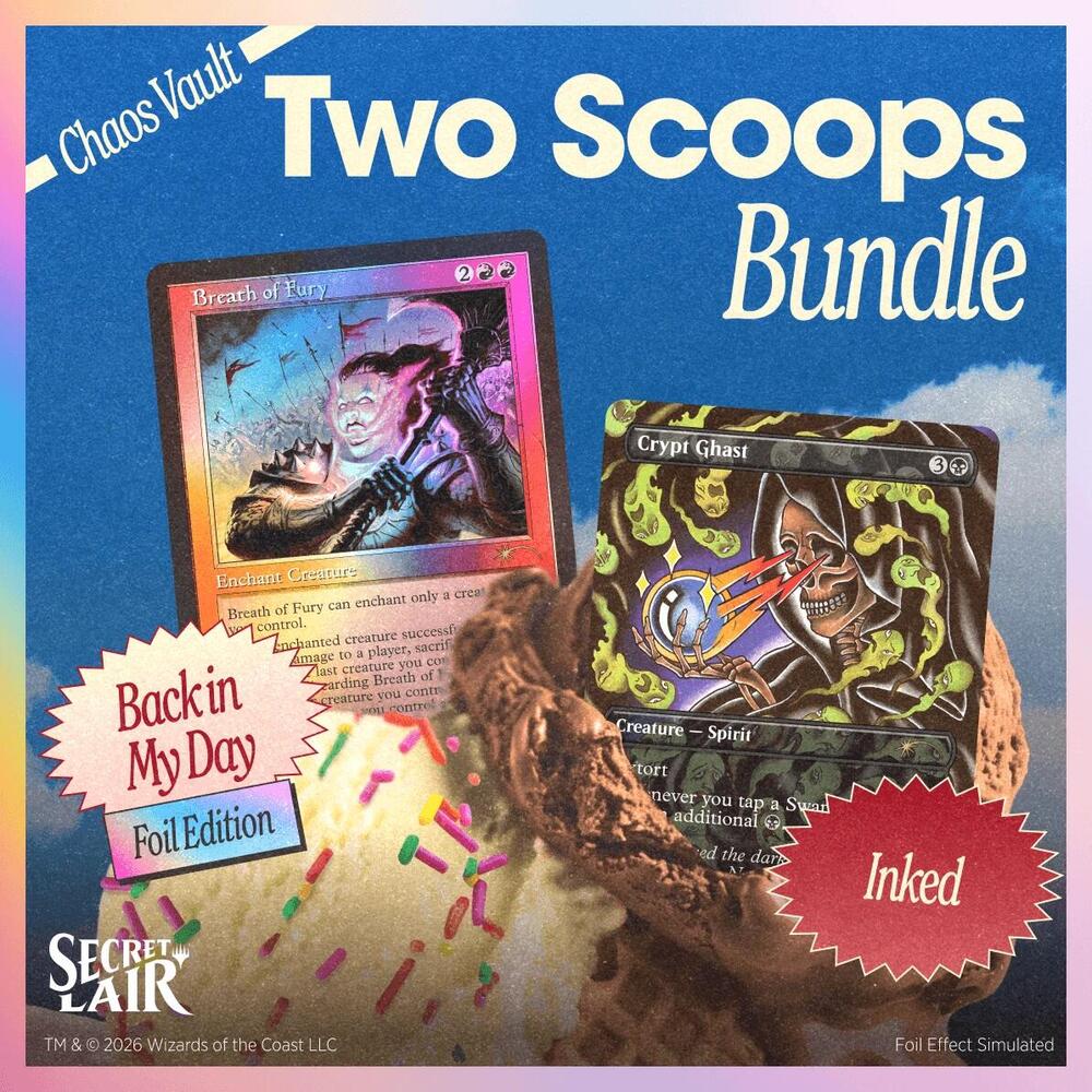 Secret Lair Drop: Two Scoops - The Vanilla Party, Chocolate Business Bundle sealed product from Secret Lair Drop Series