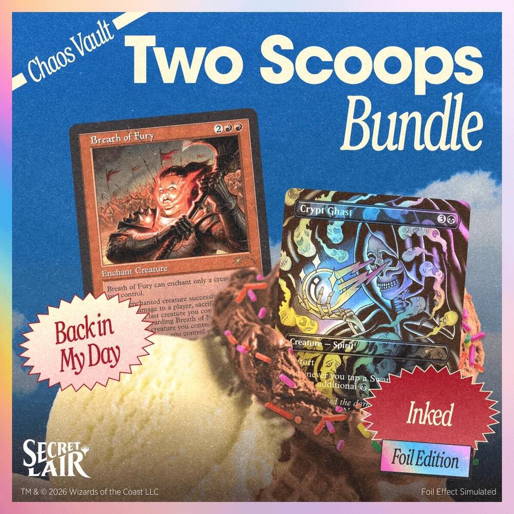 Secret Lair Drop: Two Scoops - The Vanilla Business, Chocolate Party Bundle sealed product from Secret Lair Drop Series