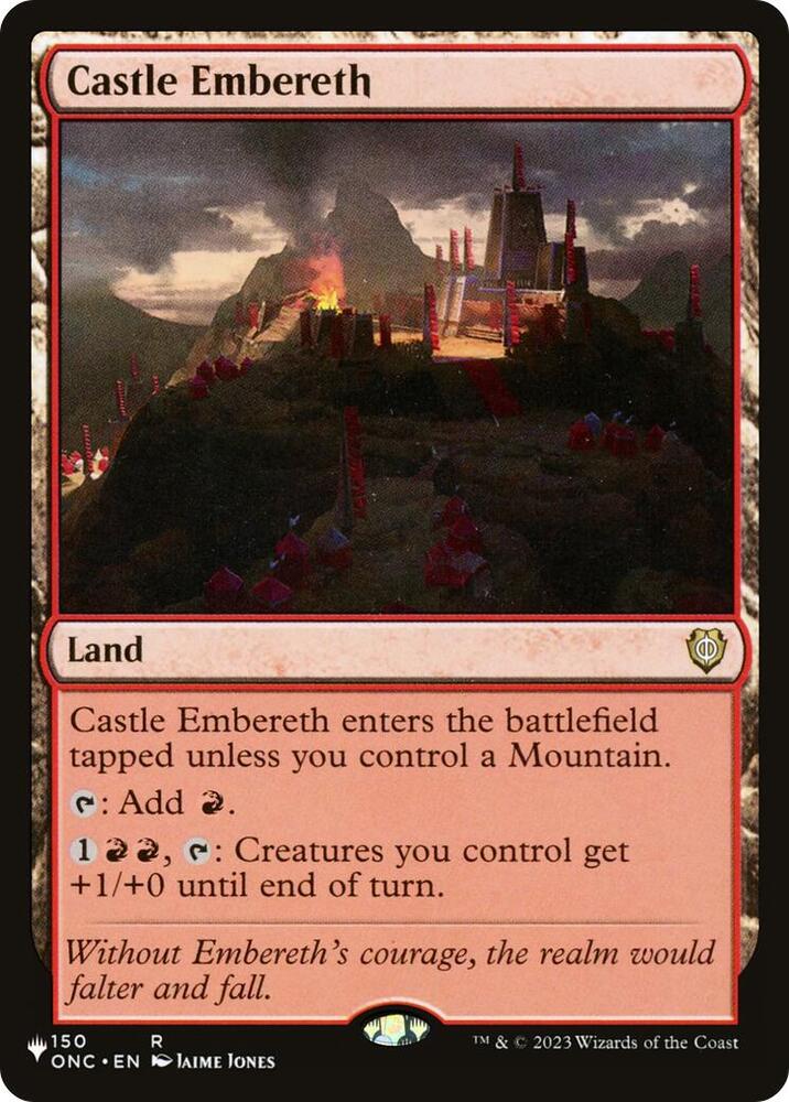 Castle Embereth 150 card from The List Reprints