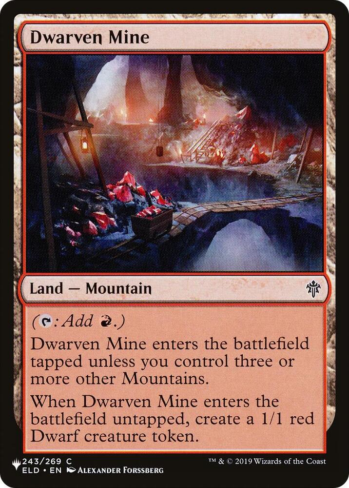 Dwarven Mine 243 card from The List Reprints