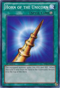 Horn of the Unicorn BP02-EN134 card from Battle Pack 2: War of the Giants