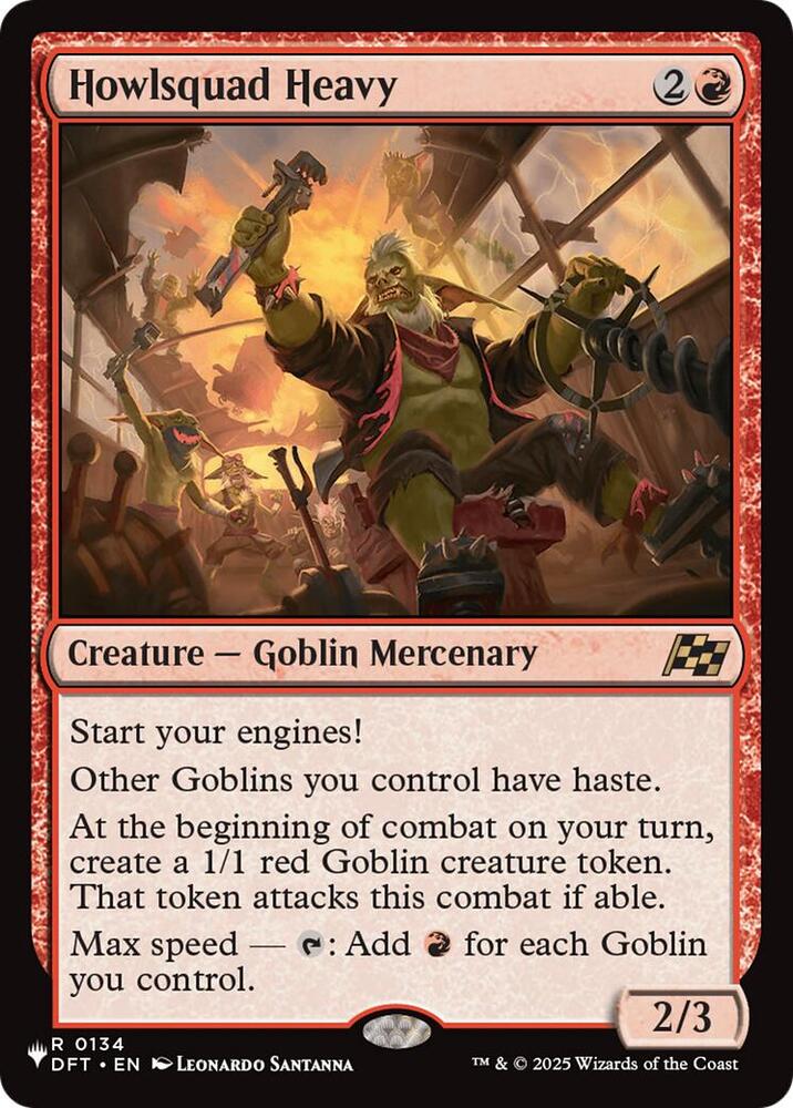 Howlsquad Heavy 134 card from The List Reprints