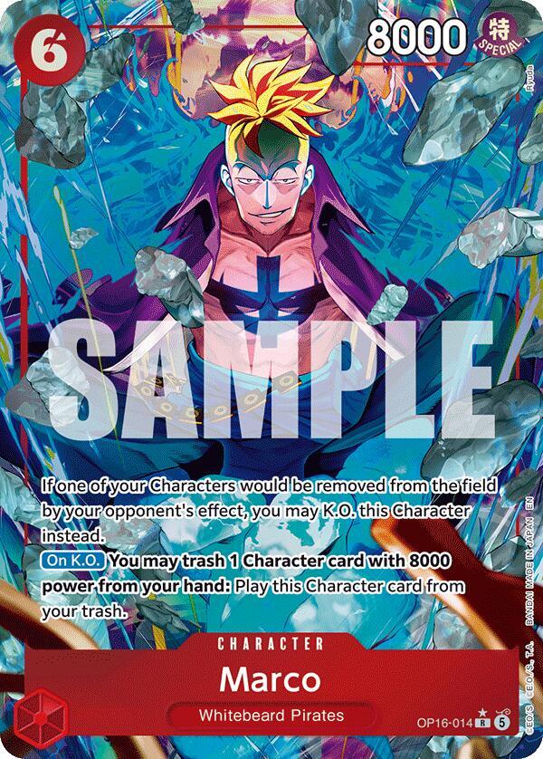 Marco (Alternate Art) OP16-014 card from The Time of Battle