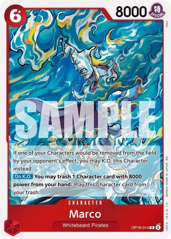 Marco OP16-014 card from The Time of Battle