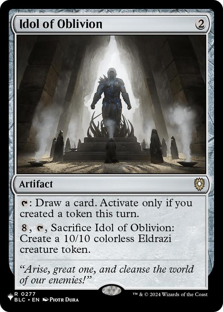 Idol of Oblivion 277 card from The List Reprints