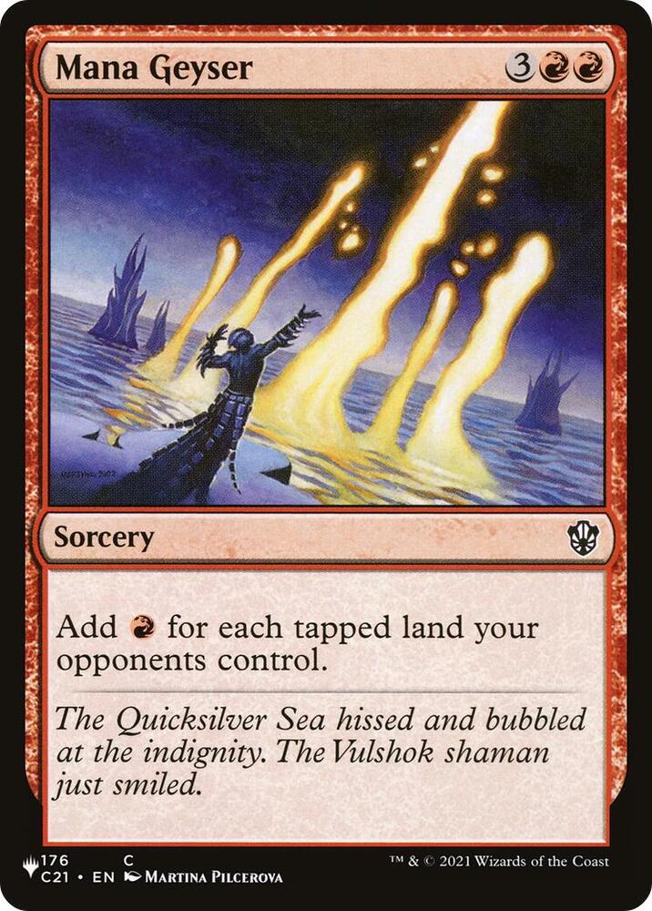 Mana Geyser (C21) 176 card from The List Reprints