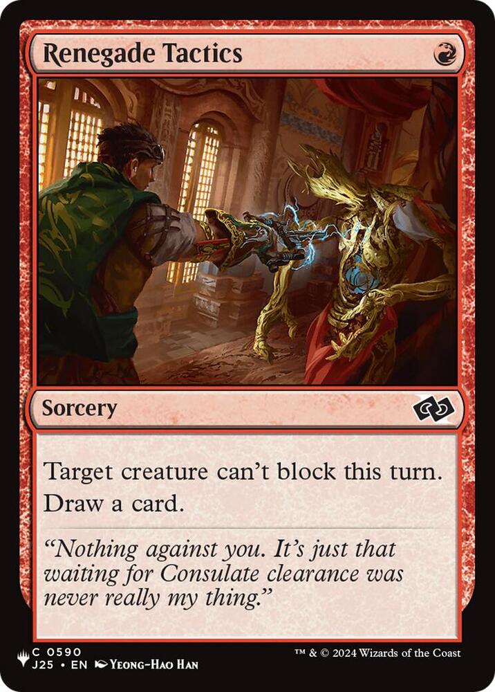Renegade Tactics (J25) 590 card from The List Reprints