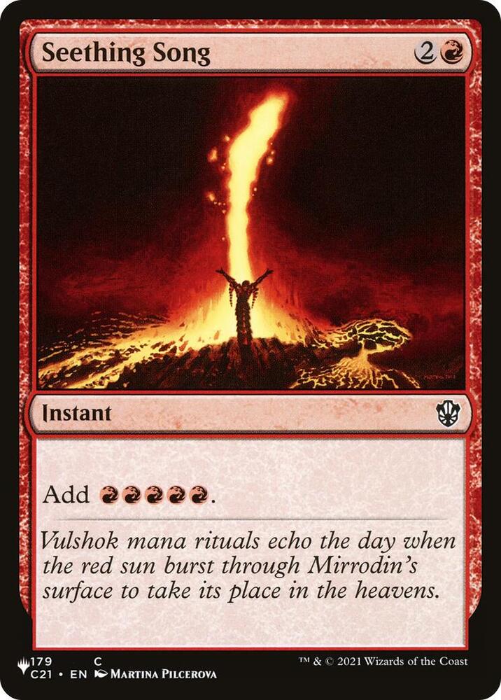 Seething Song (C21) 179 card from The List Reprints