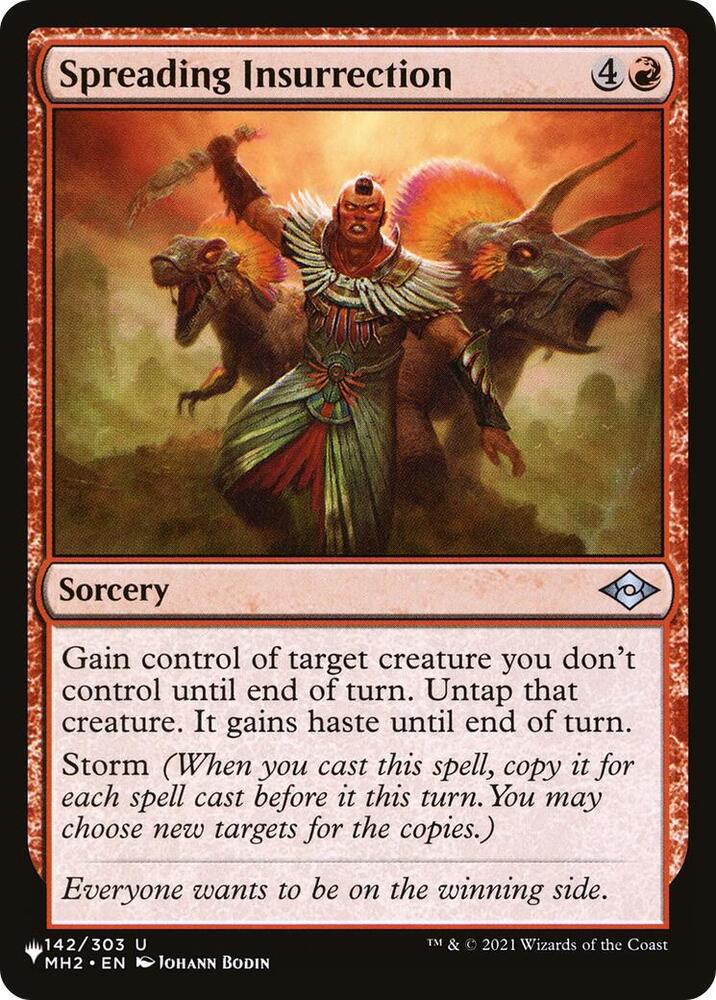 Spreading Insurrection 142 card from The List Reprints