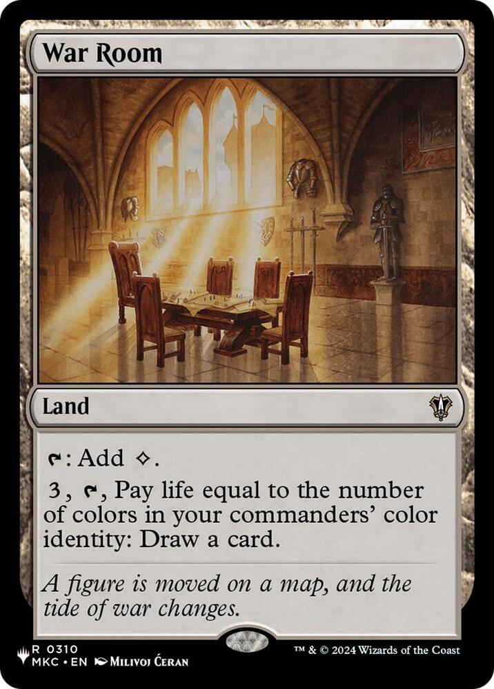 War Room (MKC) 310 card from The List Reprints
