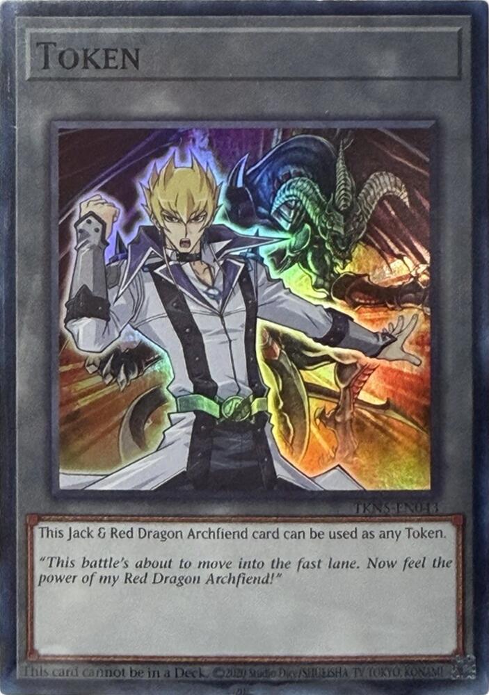 Token: Jack Atlas & Red Dragon Archfiend TKN5-EN043 card from Blazing Dominion