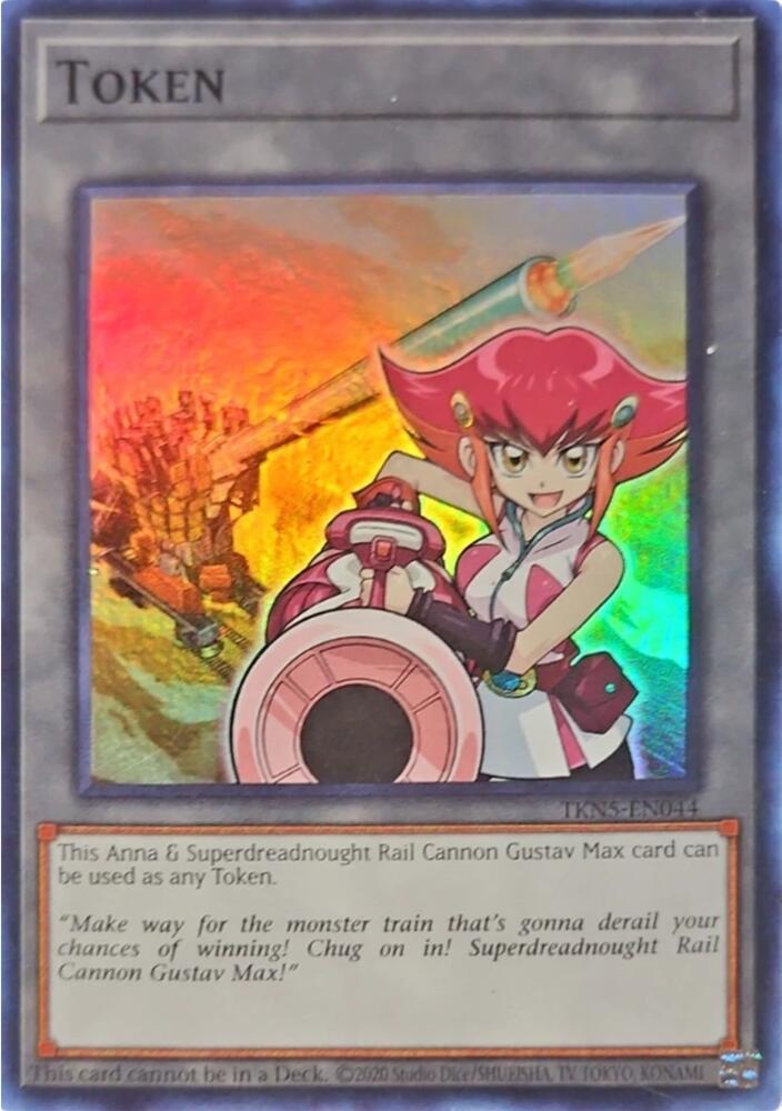 Token: Anna Kaboom & Superdreadnought Rail Cannon Gustav Max TKN5-EN044 card from Blazing Dominion