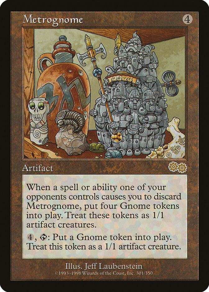 Metrognome 301 card from Urza's Saga