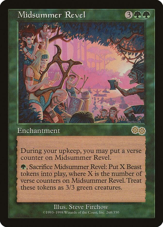 Midsummer Revel 268 card from Urza's Saga