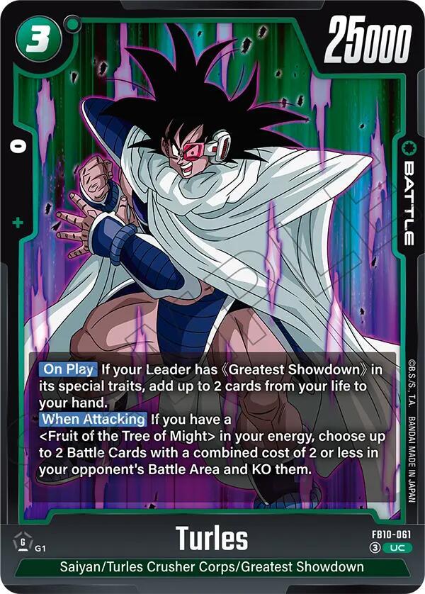 Turles FB10-061 card from Cross Force