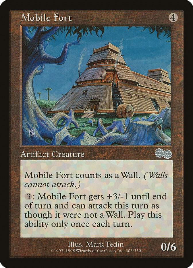 Mobile Fort 303 card from Urza's Saga