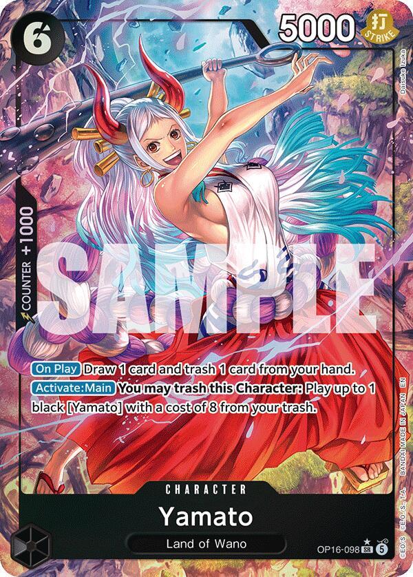 Yamato (Alternate Art) OP16-098 card from The Time of Battle