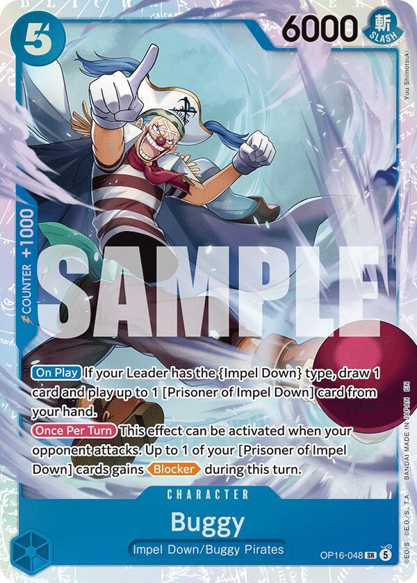 Buggy OP16-048 card from The Time of Battle