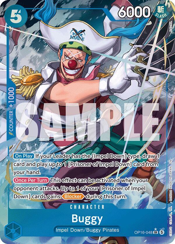 Buggy (Alternate Art) OP16-048 card from The Time of Battle