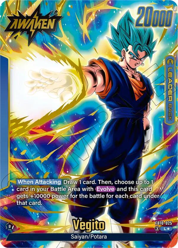 Son Goku/Vegeta // Vegito (Alternate Art) FB10-025 card from Cross Force